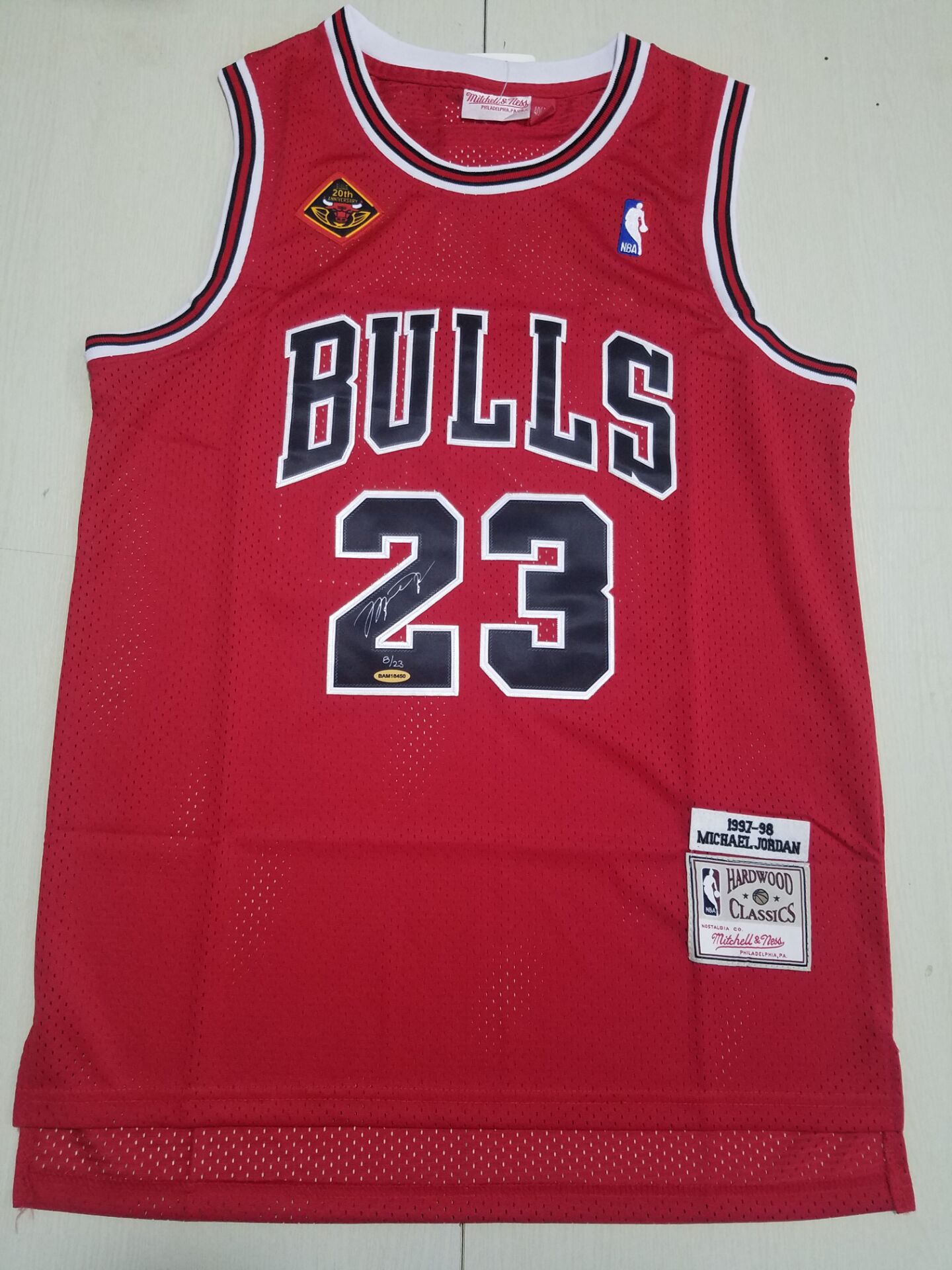 Men Chicago Bulls #23 Jordan Red Signed version 2022 NBA Jersey